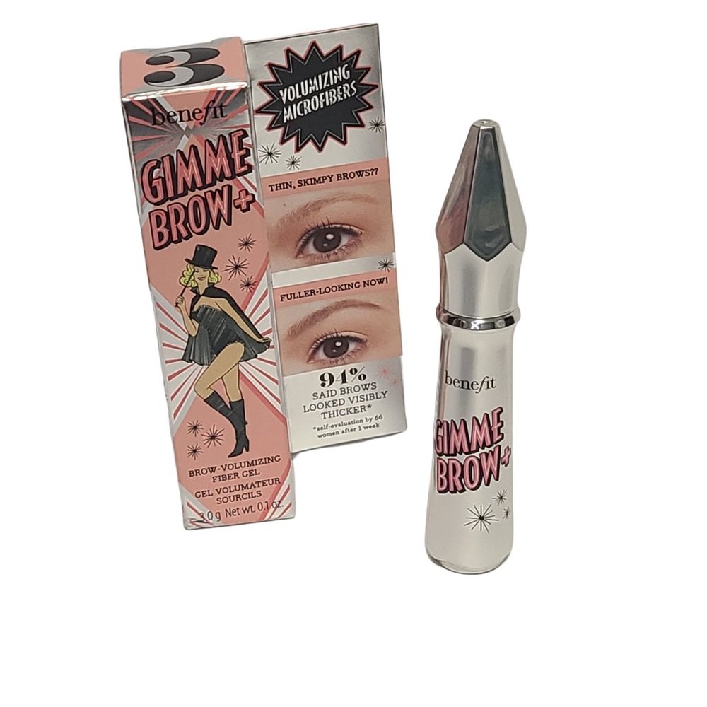 Benefit Cosmetics Gimme Brow+ Tinted Volumizing Eyebrow Gel Color 3 Brown Full - Picture 2 of 4